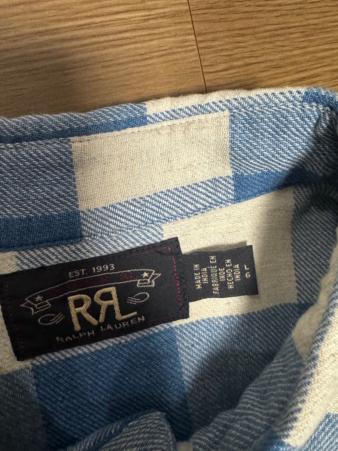 RRL 더블알엘 플래드 웨스턴 셔츠 L 팝니다 상품이미지2