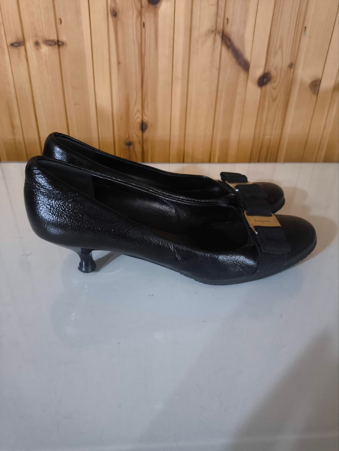 230mm 6 페라가모 바라 힐 구두 4.5cm 상품이미지2