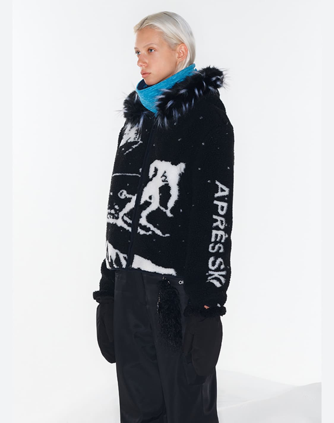 OPEN YY SKIING FLEECE JACKET (Black) 상품이미지4