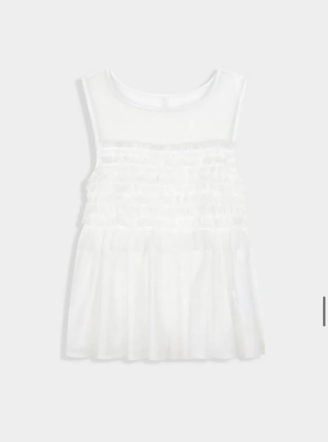 버뮬라 ruffle tulle blouse 상품이미지5