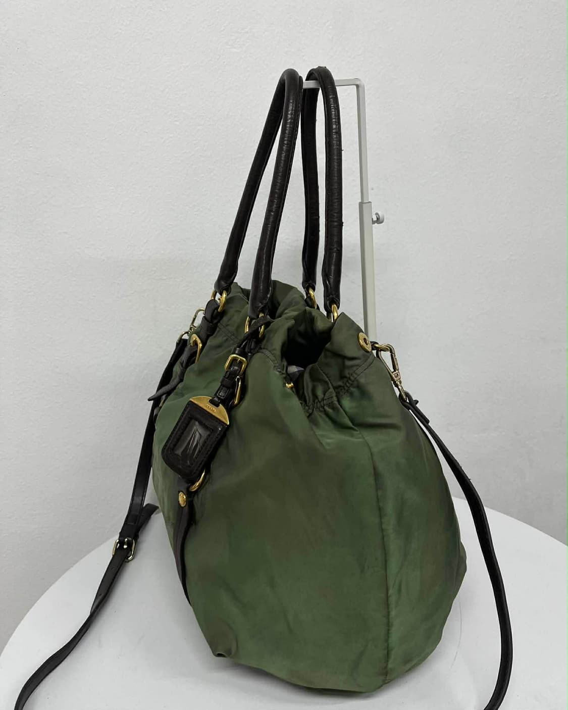 프라다 나일론 가죽 트림 숄더 토트백 상품이미지3