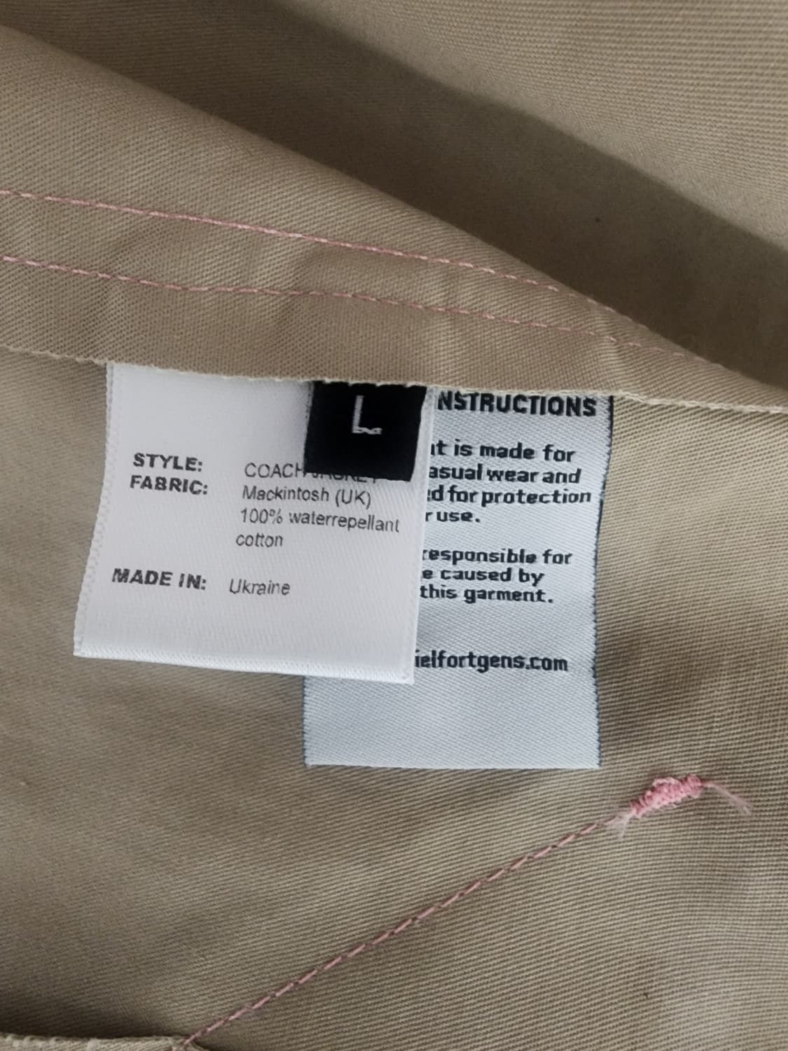 카미엘포트젠스 유니섹스 코치 자켓(L) 상품이미지5