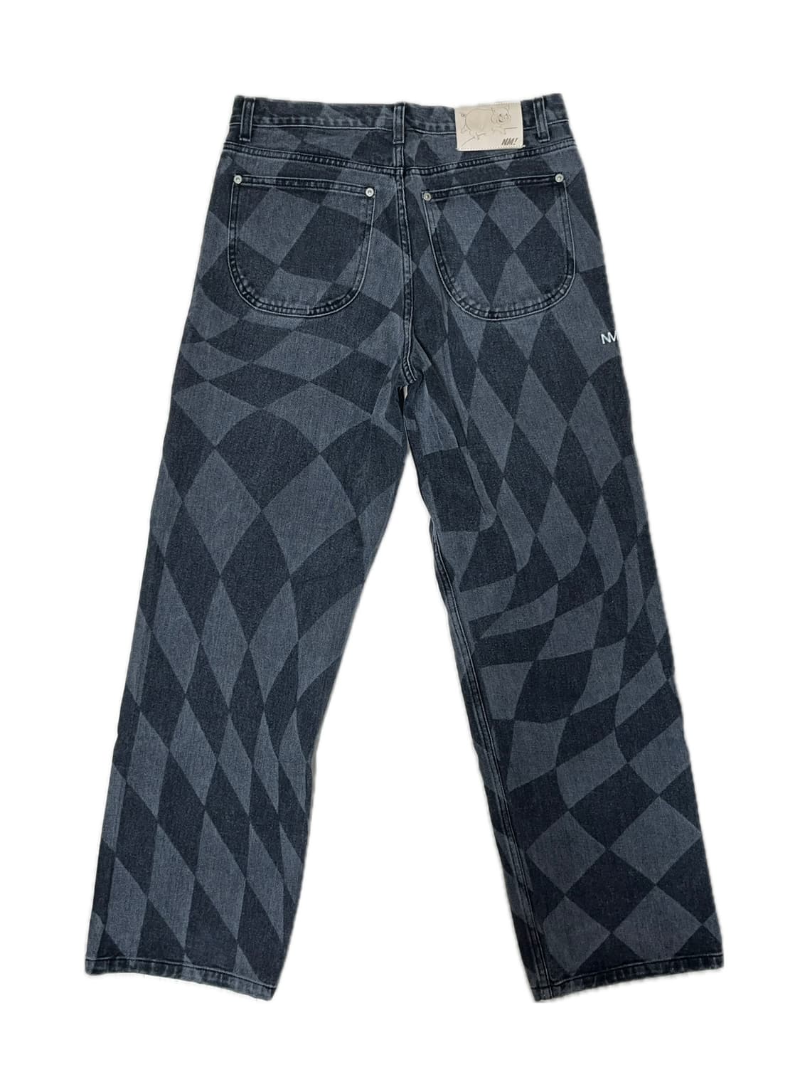노매뉴얼 체커보드 블랙 데님 상품이미지2