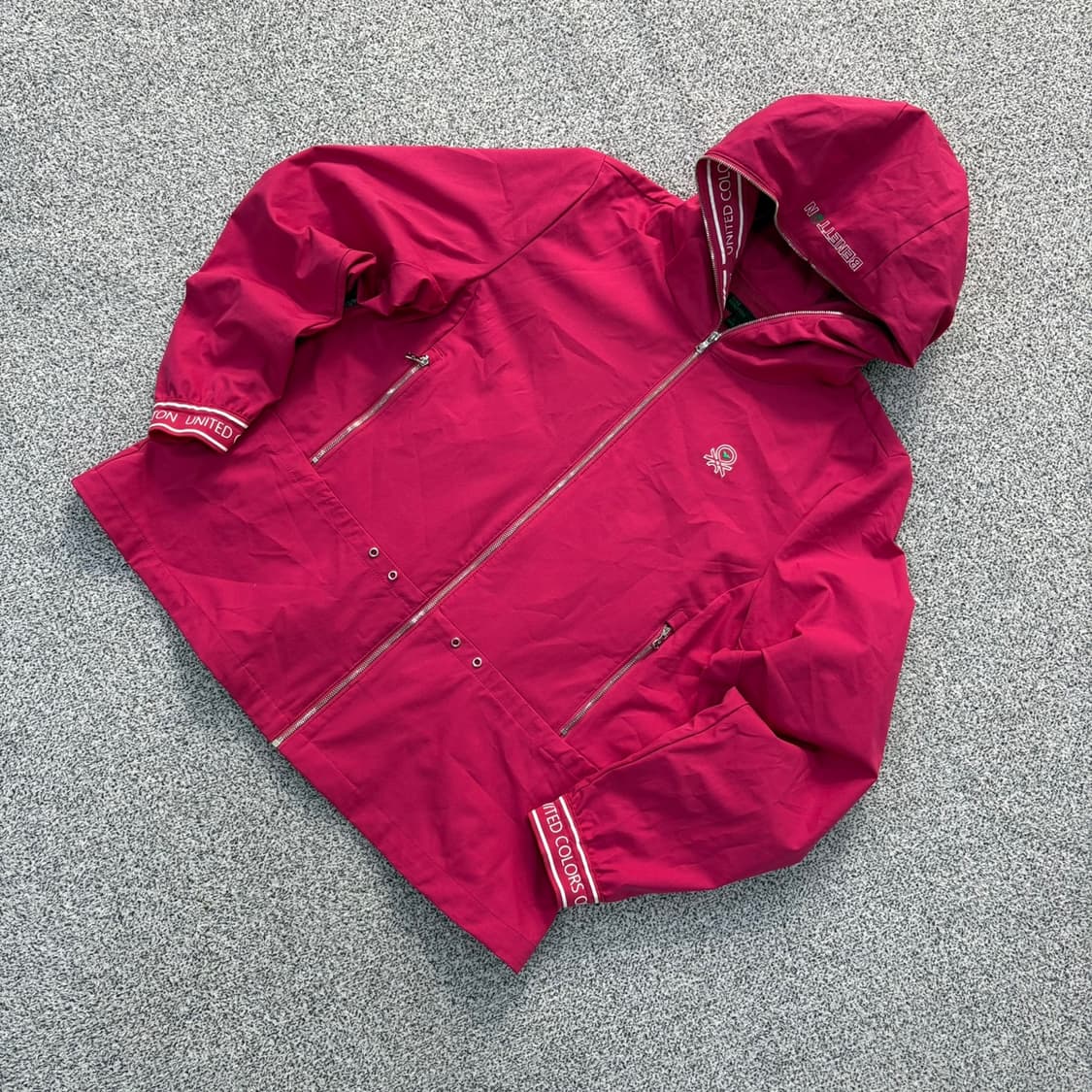 L 베네통 후드 바람막이 자켓 0421J 상품이미지1