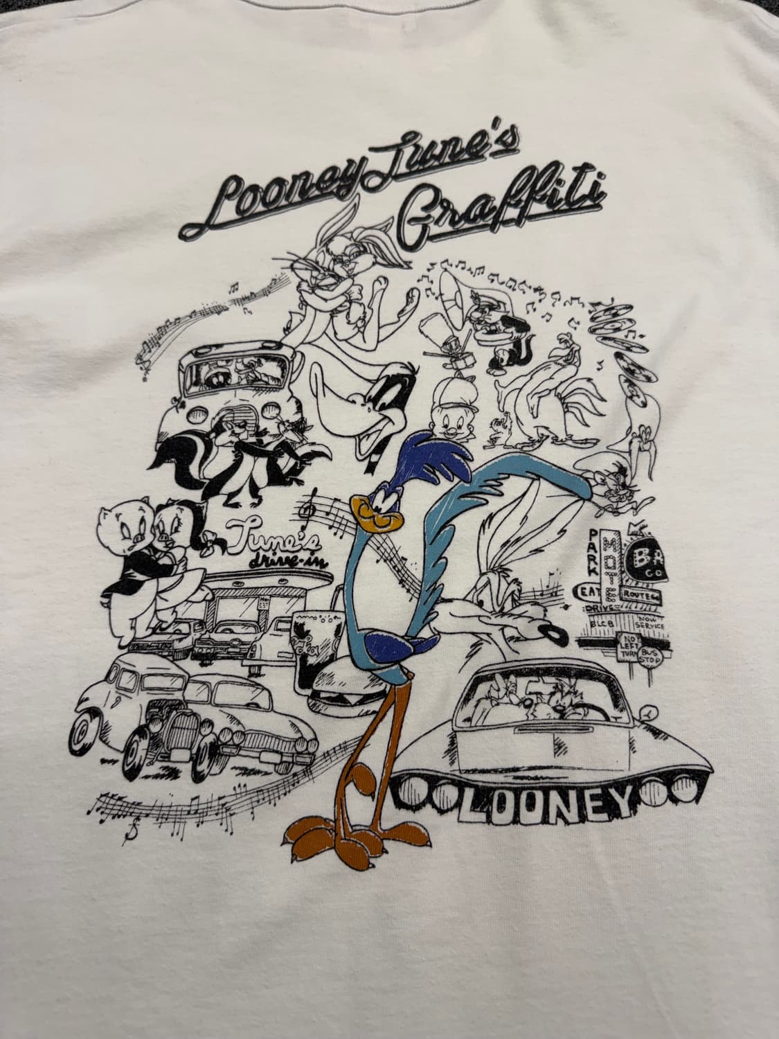 L) 체스윅X루니툰 빈티지 프린팅 반팔 티셔츠  상품이미지3