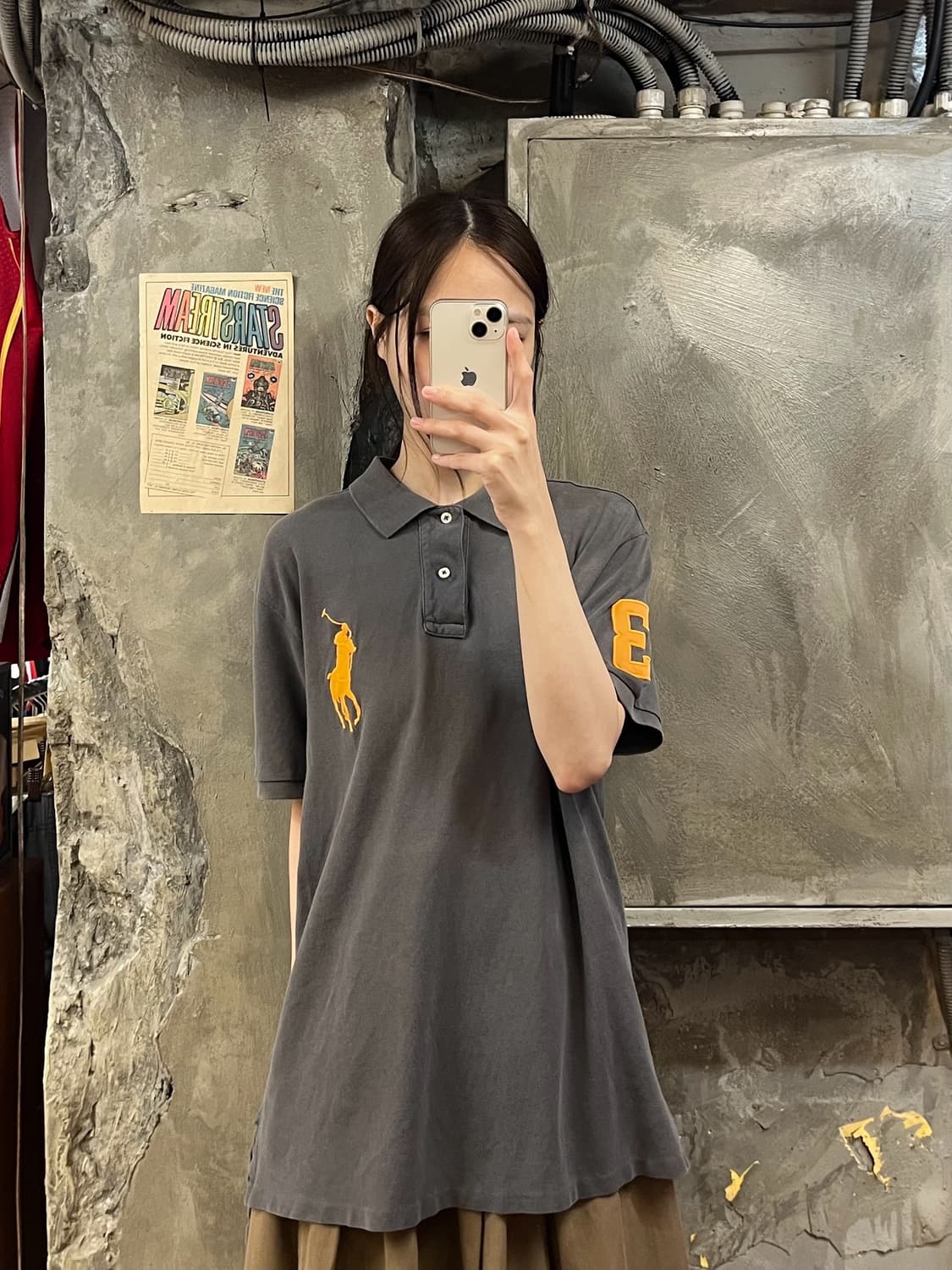 폴로 랄프로렌 반팔 카라티 그레이 XL #csz533 상품이미지2