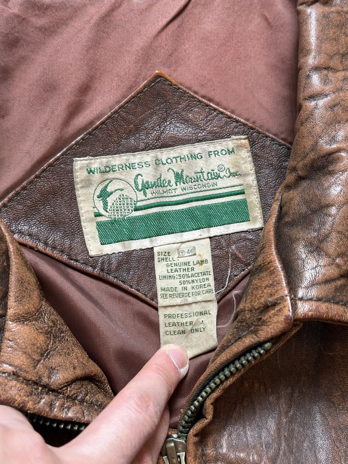 90's 빈티지 레더 봄버 자켓 빈티지 A2 디스 레더 자켓 상품이미지9