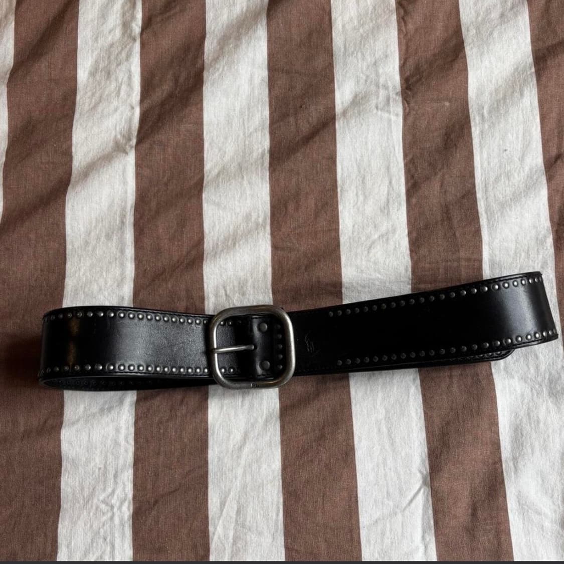 폴로 랄프로렌 빈티지 레더 아일릿 벨트 상품이미지1