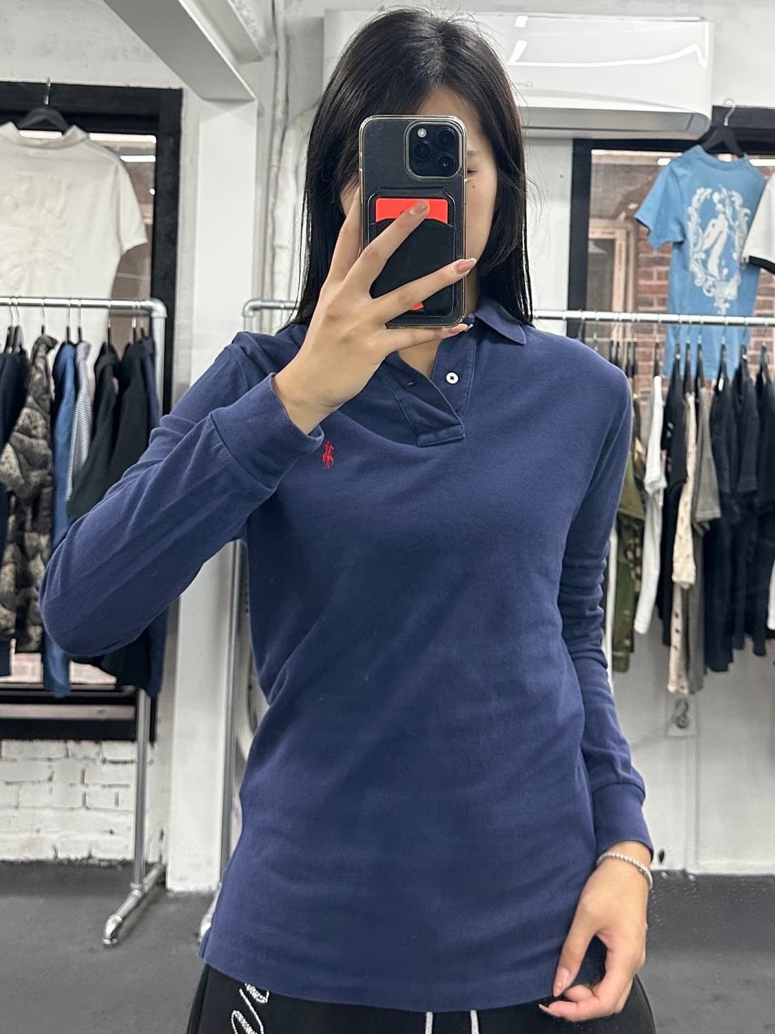 폴로 랄프로렌 카라 롱슬리브 상품이미지2