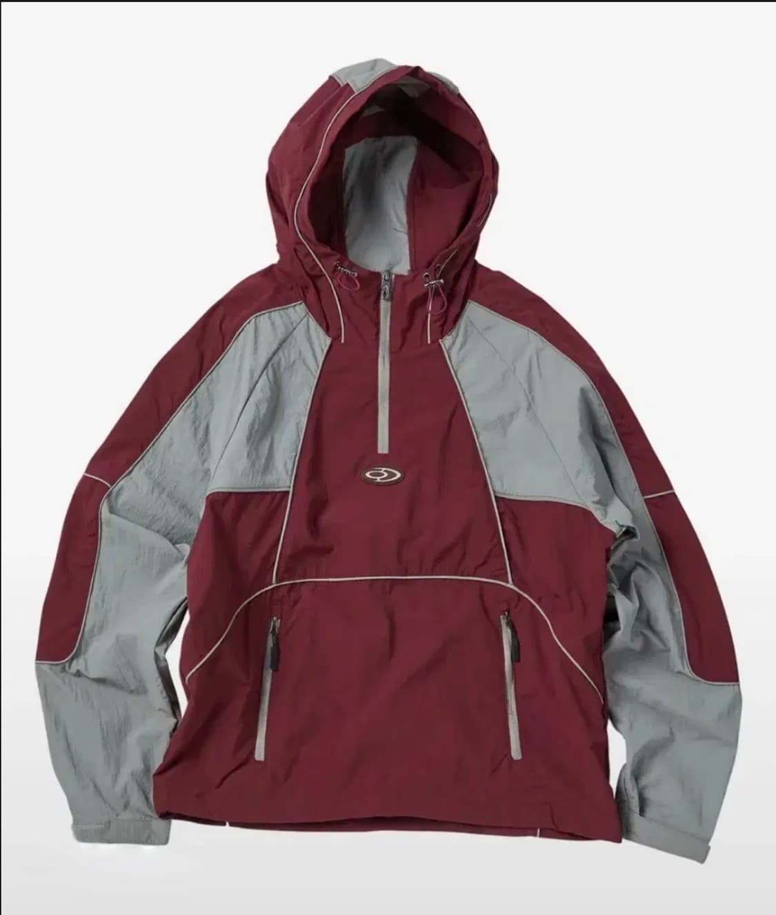 트래블 블록 포켓 아노락 버건디 L 상품이미지1