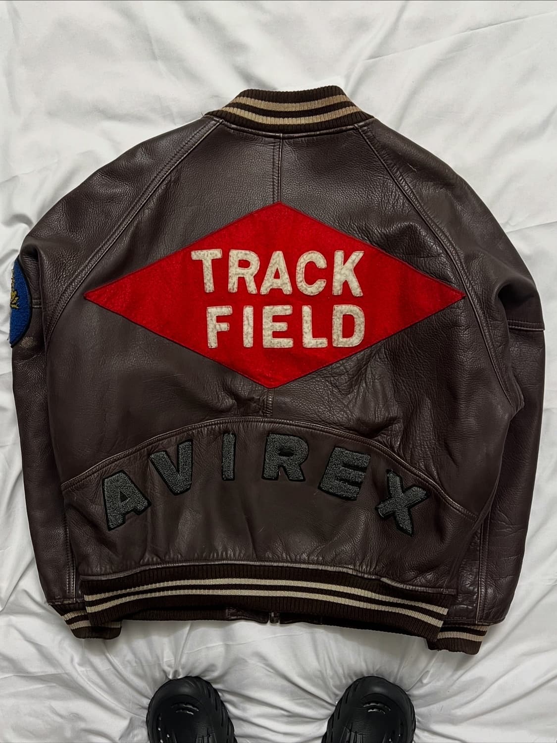 아비렉스 트랙필드 가죽자켓 상품이미지1
