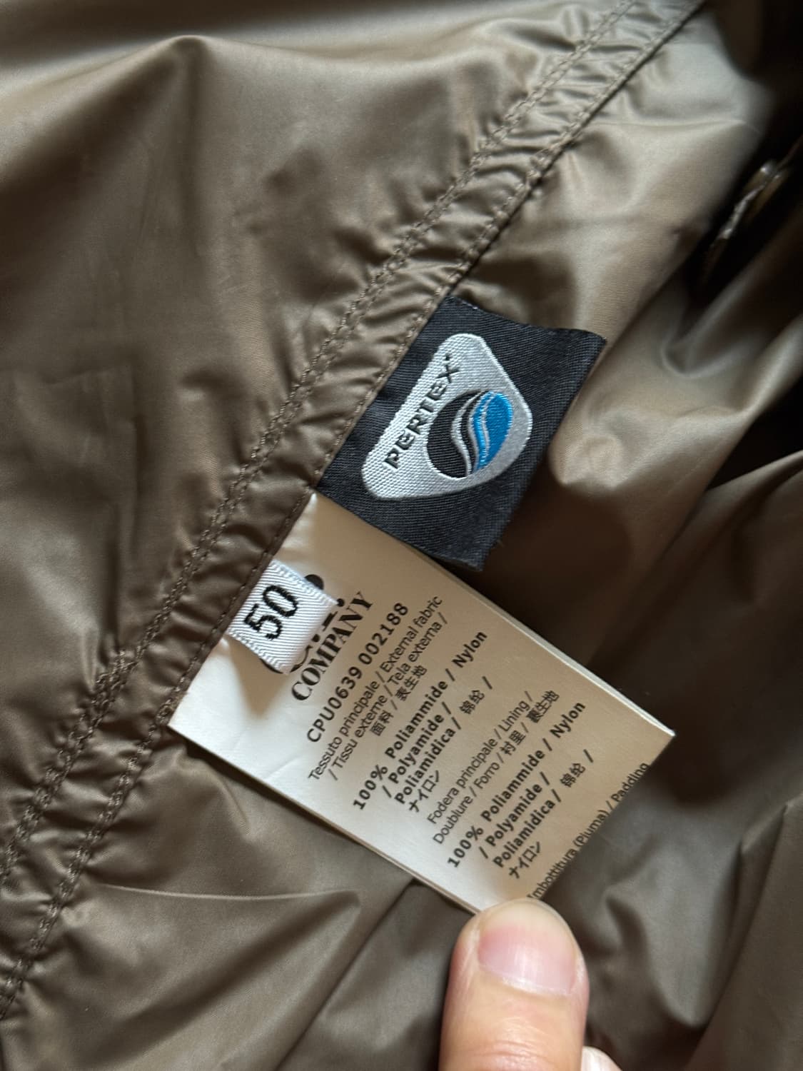 cp컴퍼니 퍼텍스 패딩코트 (Brown) 50 상품이미지5