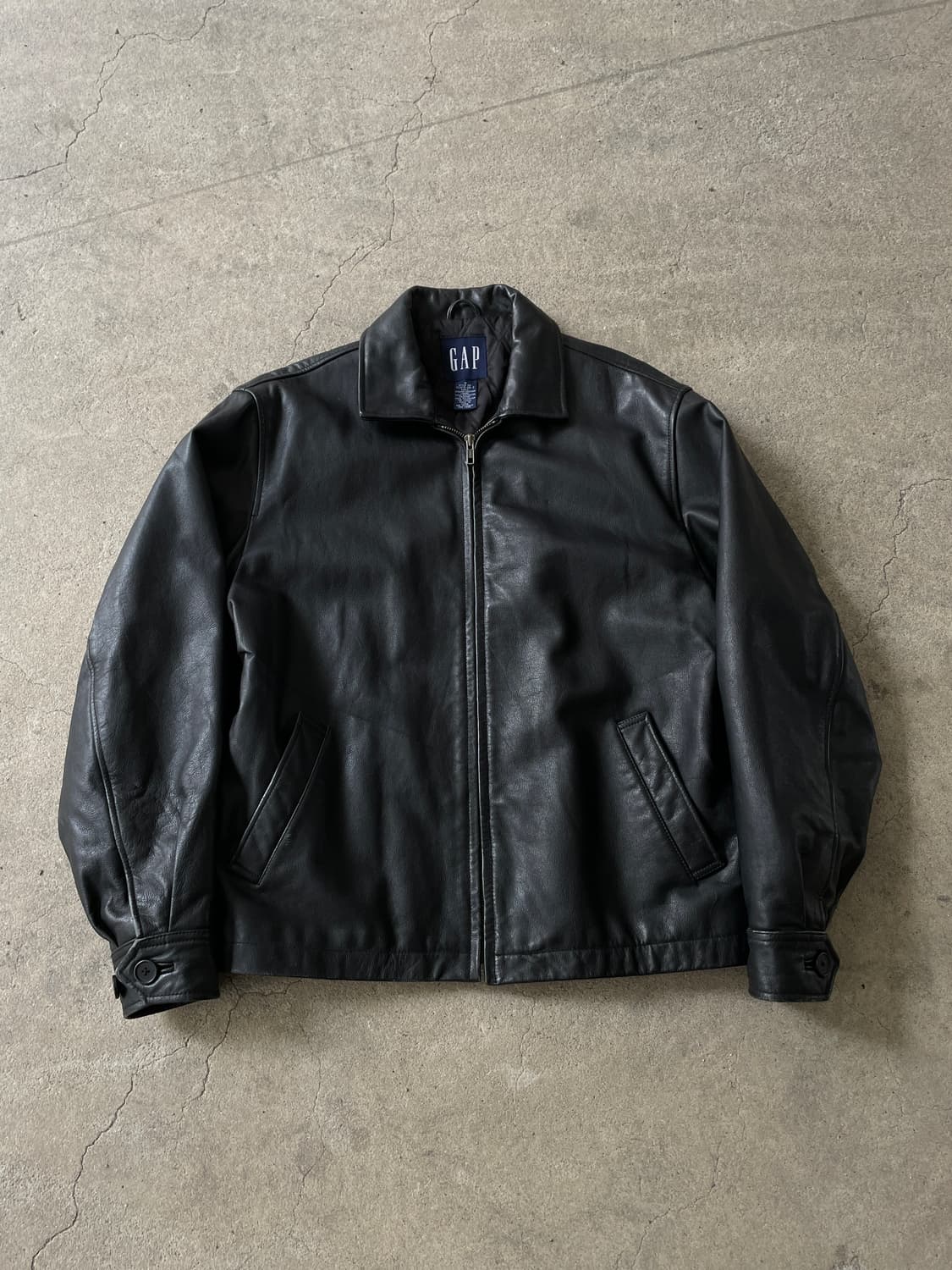 90s Old GAP Leather Jacket 상품이미지2
