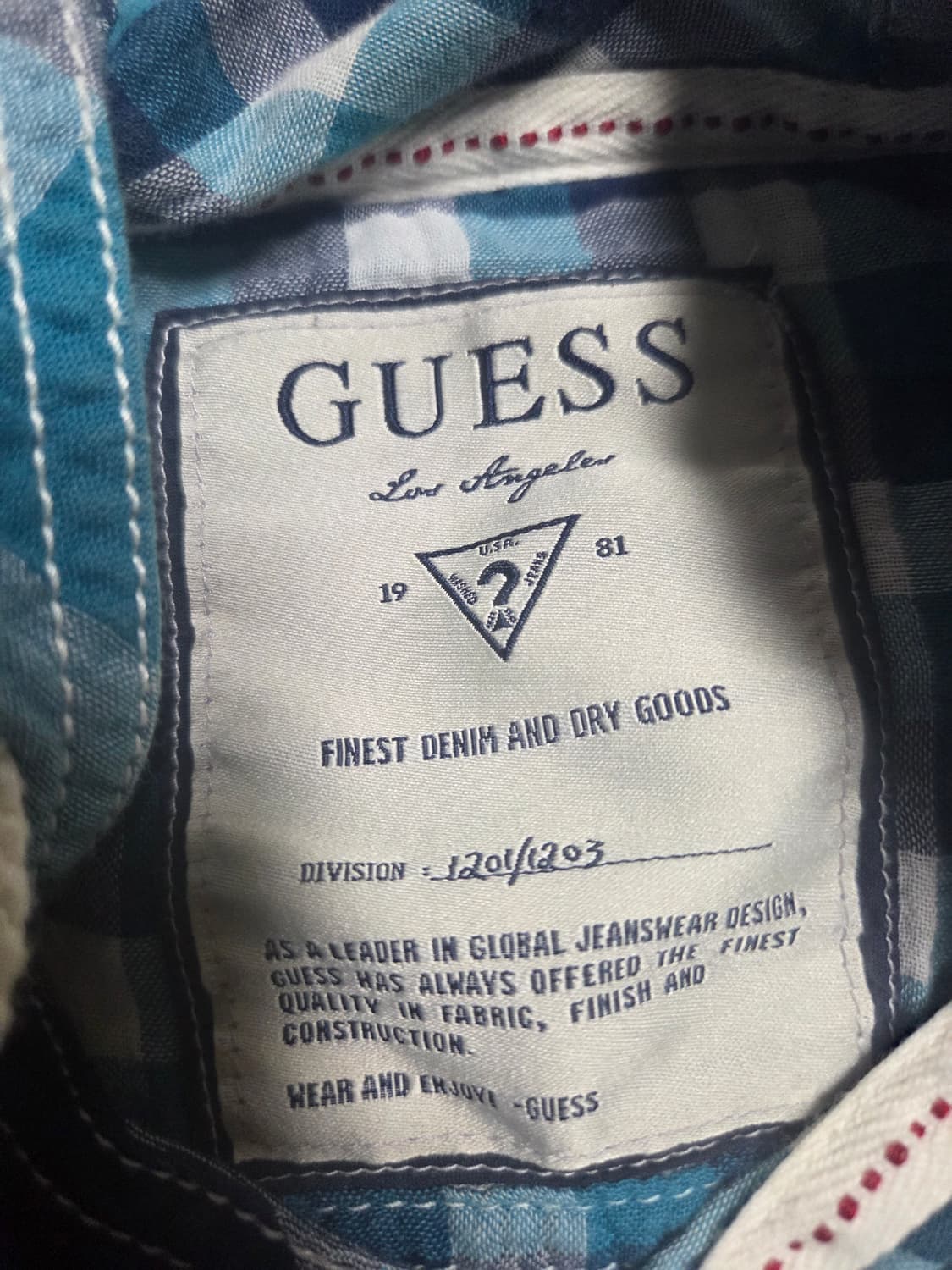 GUESS 체크셔츠 단추 후드 집업 상품이미지2