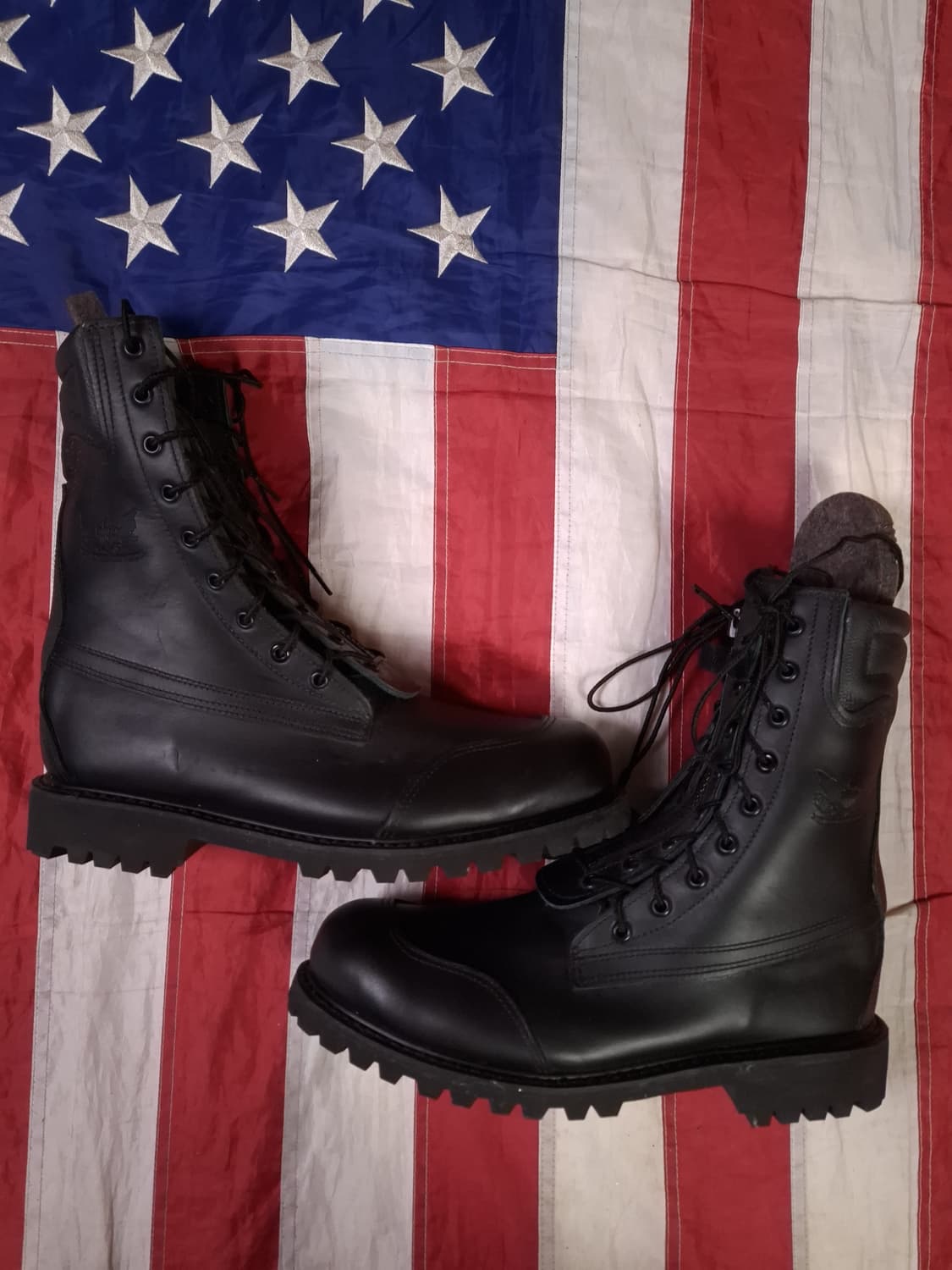 새제품 오리지날 올아메리칸 MFG  미공군/소방관 파이어 스틸토 부츠 상품이미지7