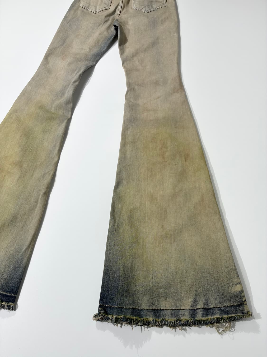 릭오웬스 볼란 부츠컷 데님 팬츠 펄 애시드 디그레이드 26사이즈 상품이미지6