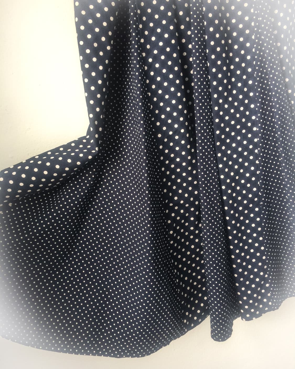 Dot pattern mixed long skirt 상품이미지3