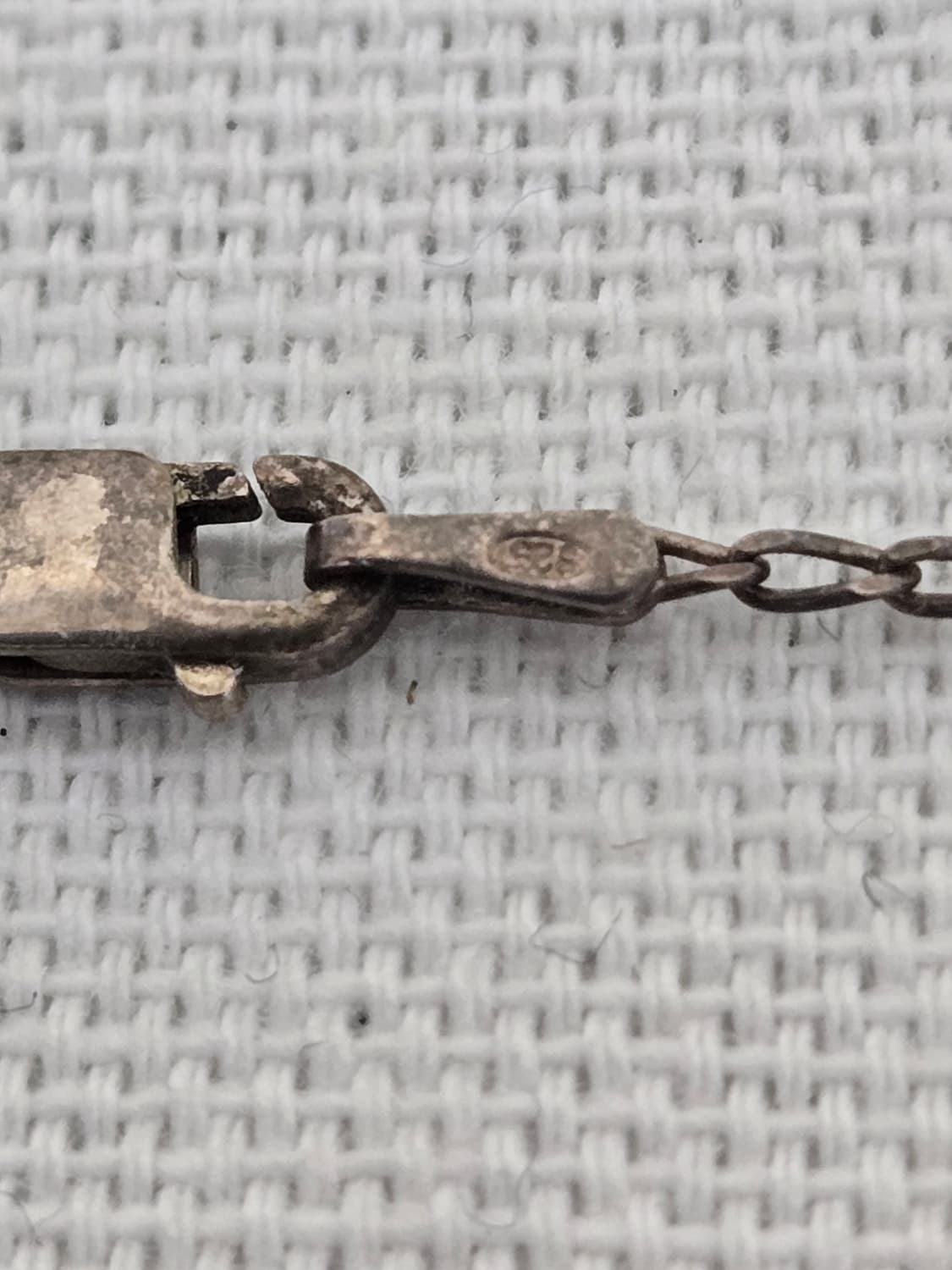 이탈리아 엔틱 실버 915 드롭 목걸이 상품이미지6