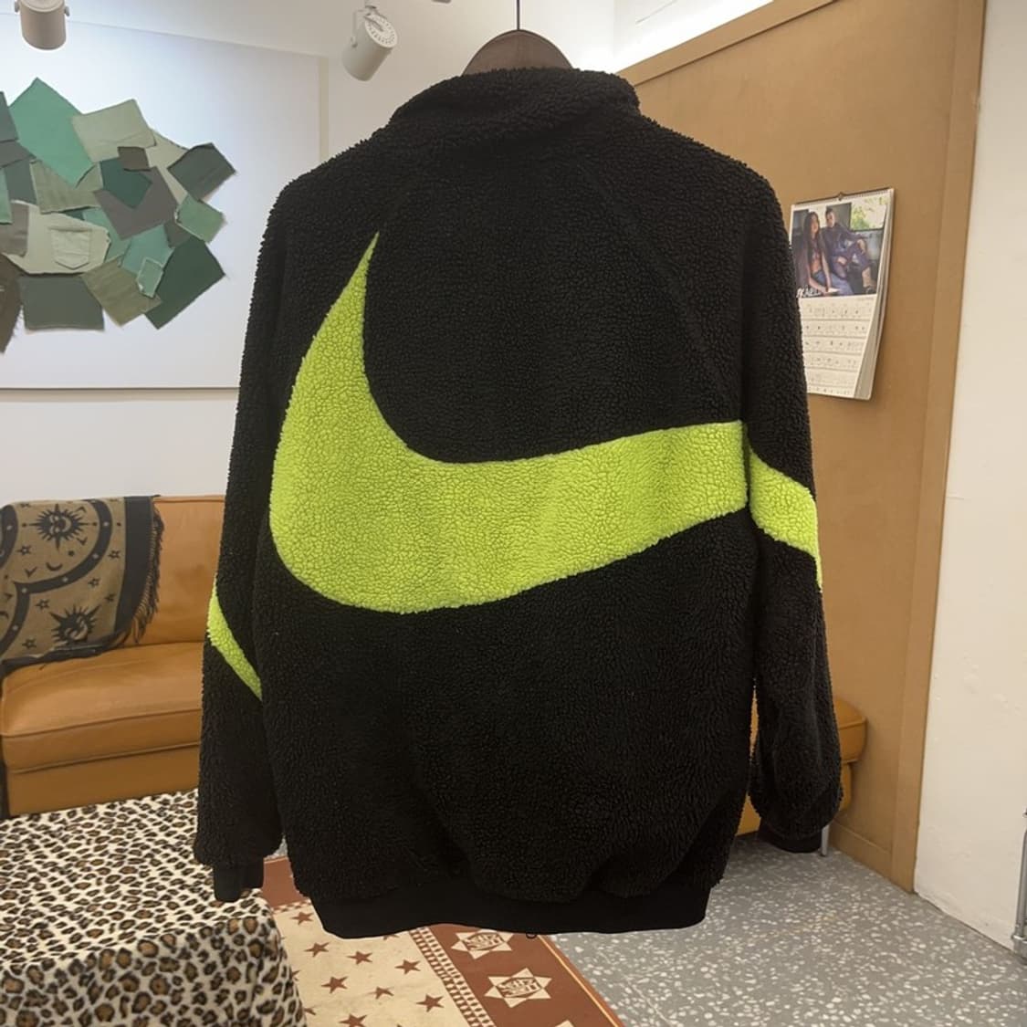 나이키 올드스쿨 스트릿 힙합 리버시블 양털 후리스 L C09314 상품이미지4