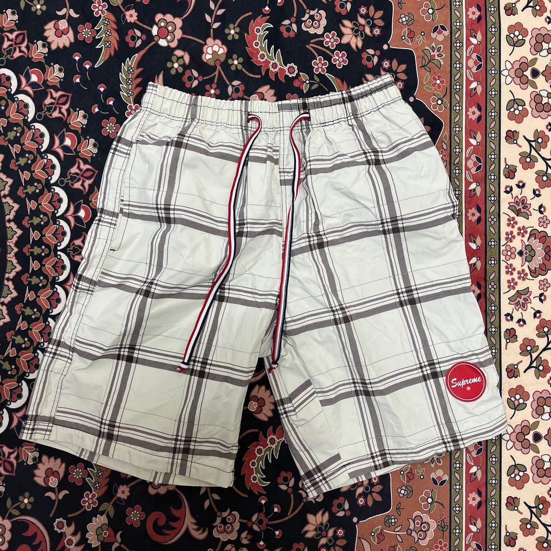 슈프림 1994 플래드 이지 체크 보드 쇼츠 반바지 M 상품이미지1