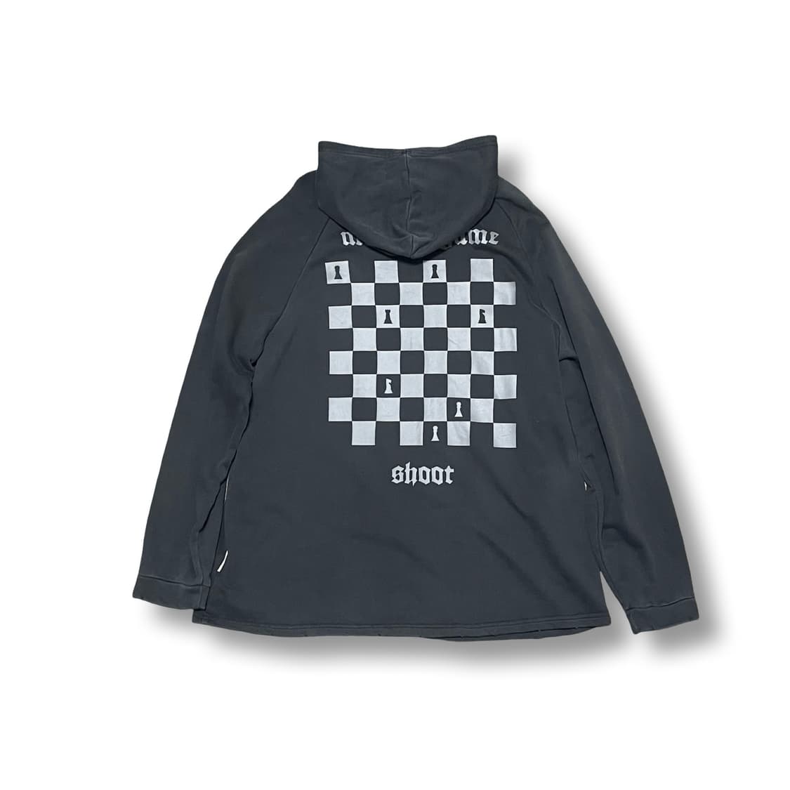 [L] 샷브랜드 데미지 오버핏 후드티 상품이미지5