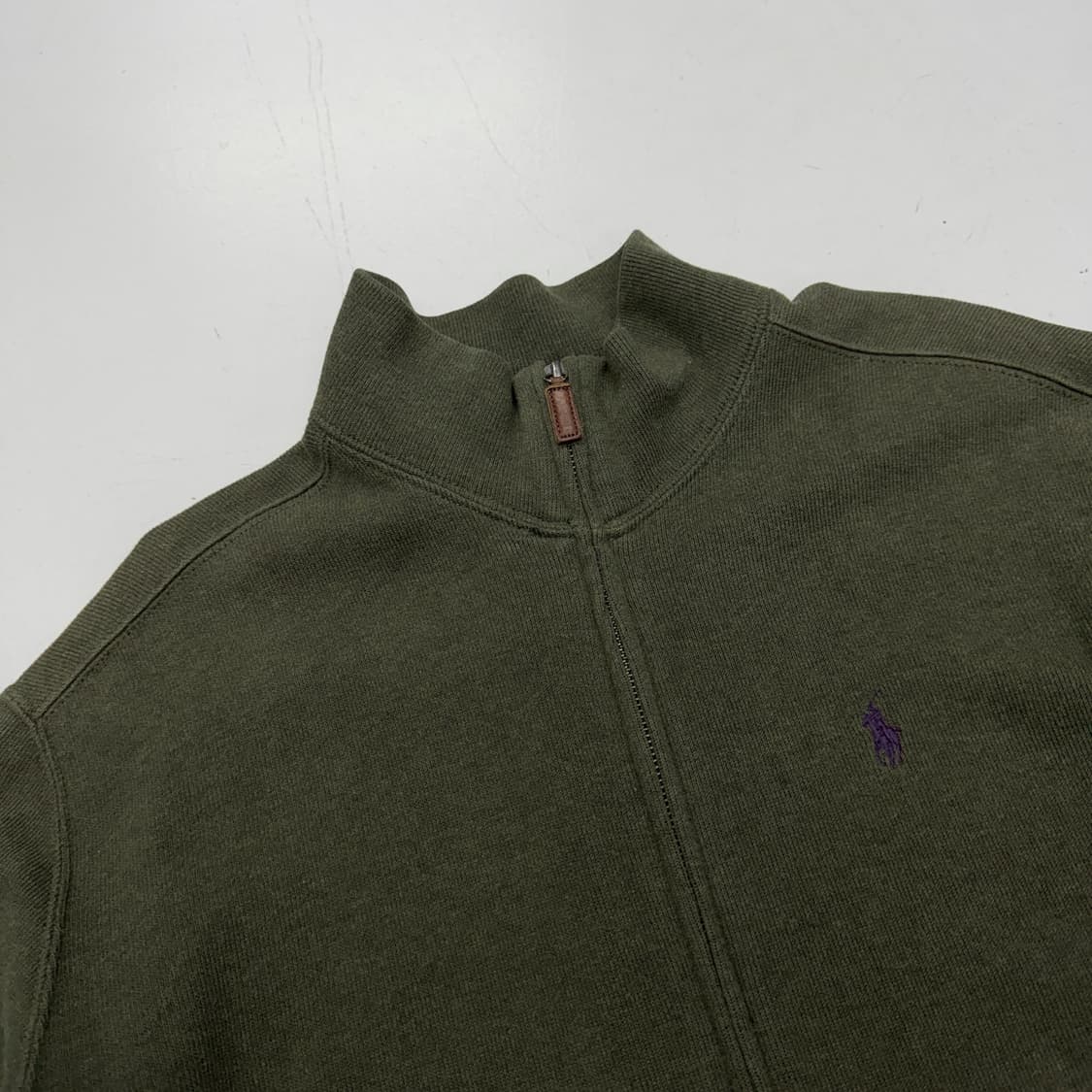폴로 포니 카키 코튼 집업 상품이미지3