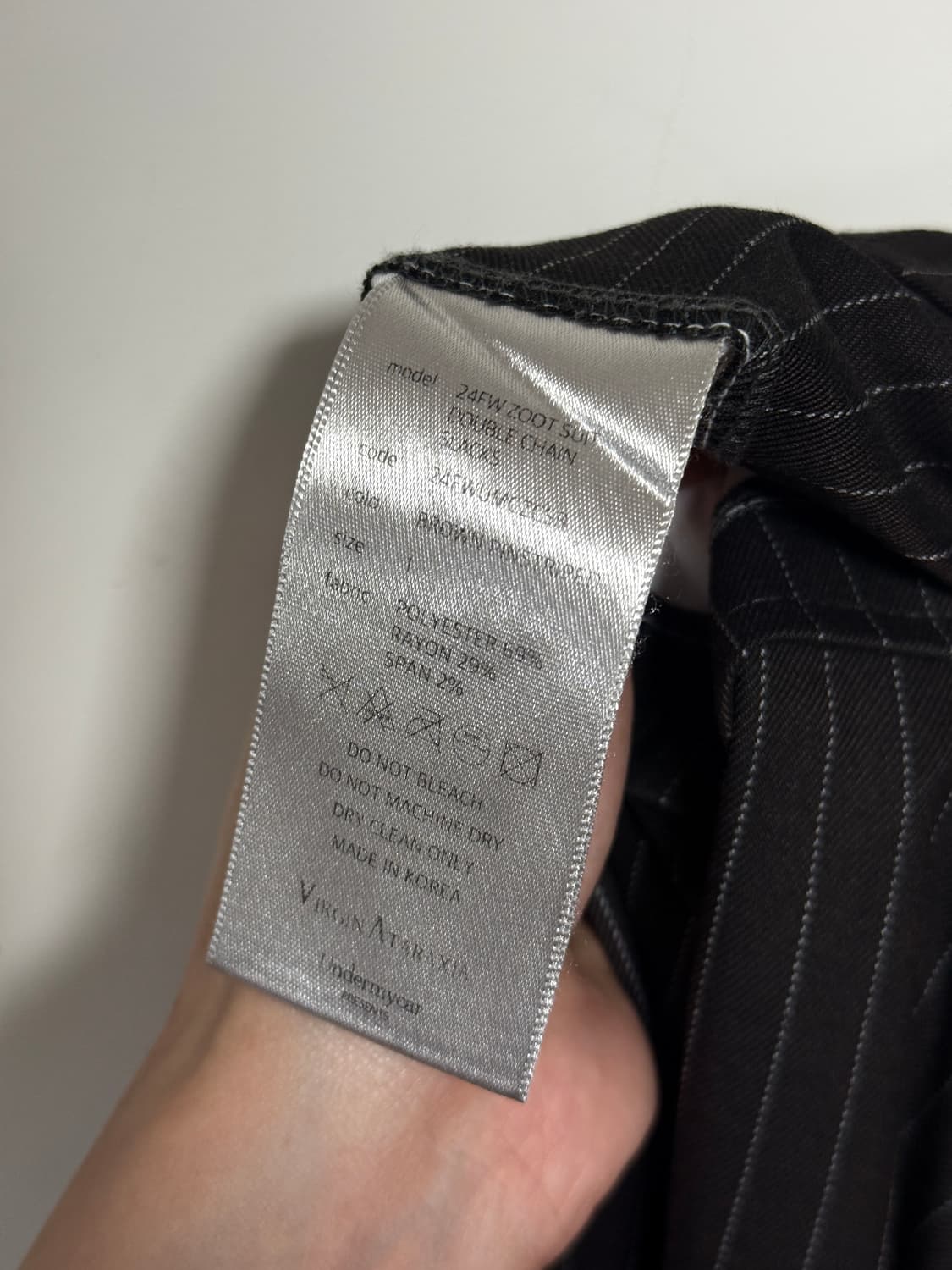 언더마이카 주트 더블체인 슬랙스 브라운 스트라이프 1 상품이미지10