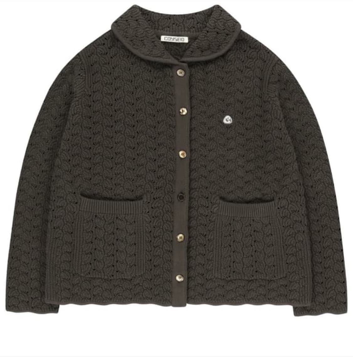 코이세이오 니트가디건 브라운 상품이미지1