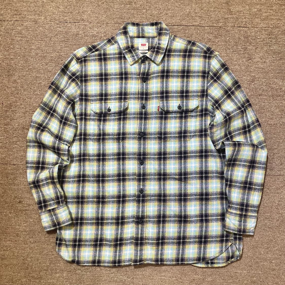 (L) Levi's 리바이스 플란넬 체크 셔츠 상품이미지1