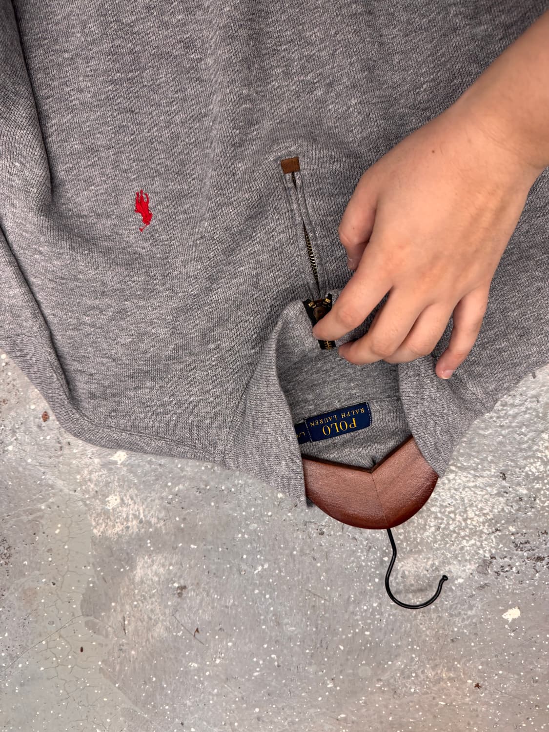 폴로 코튼 반집업  상품이미지6