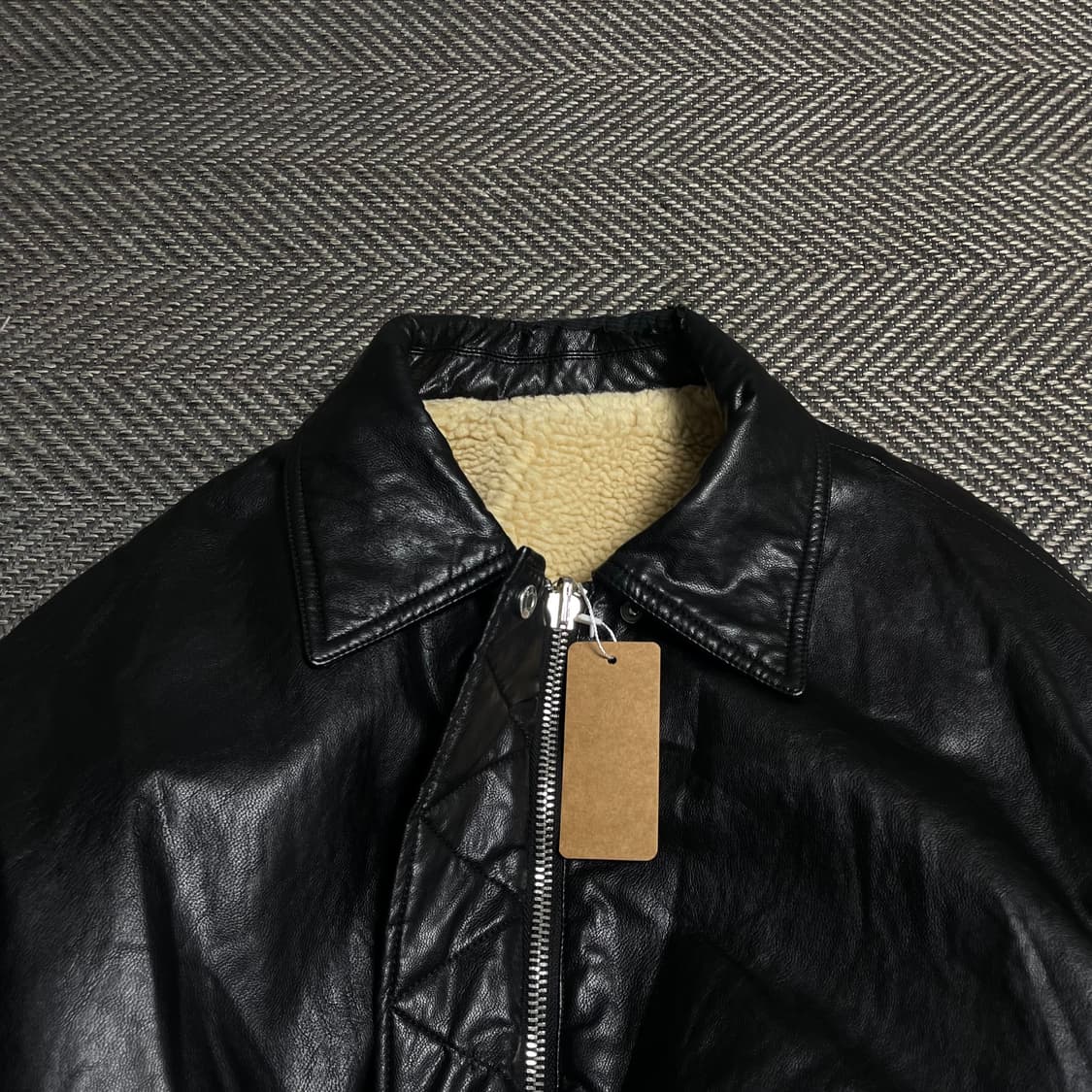 쥬시쥬디 우먼스 리버시블 가죽×플리스 크롭 쉐르파 레더자켓o 5359 상품이미지2