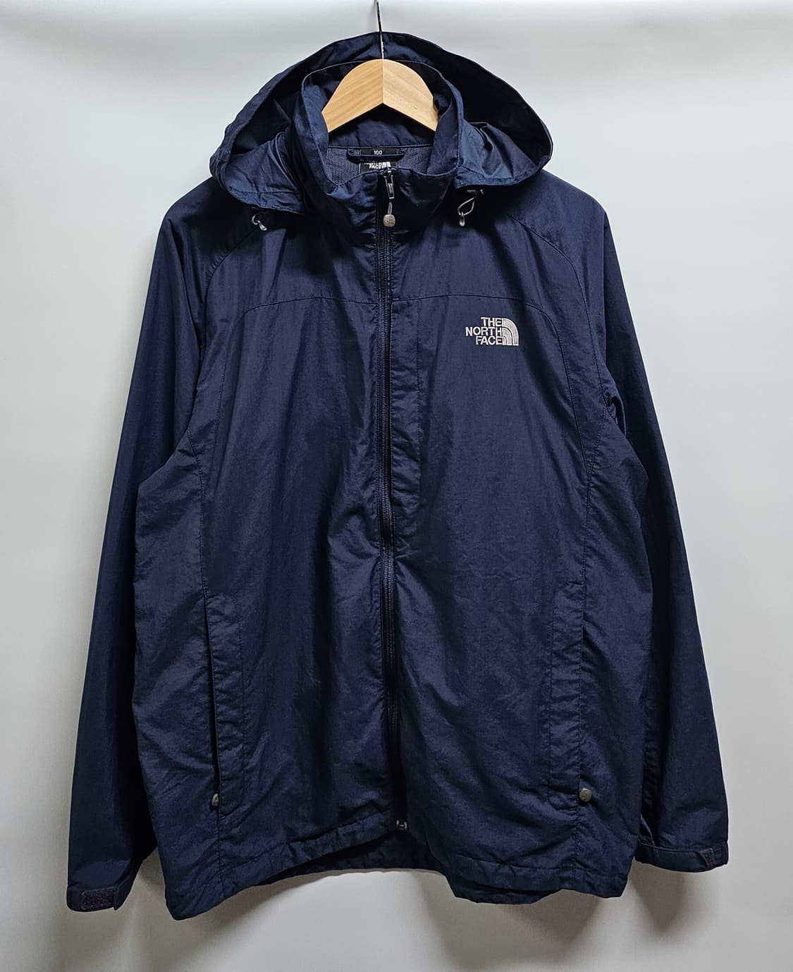 노스페이스 네이비 바람막이 후드 자켓 100 상품이미지1