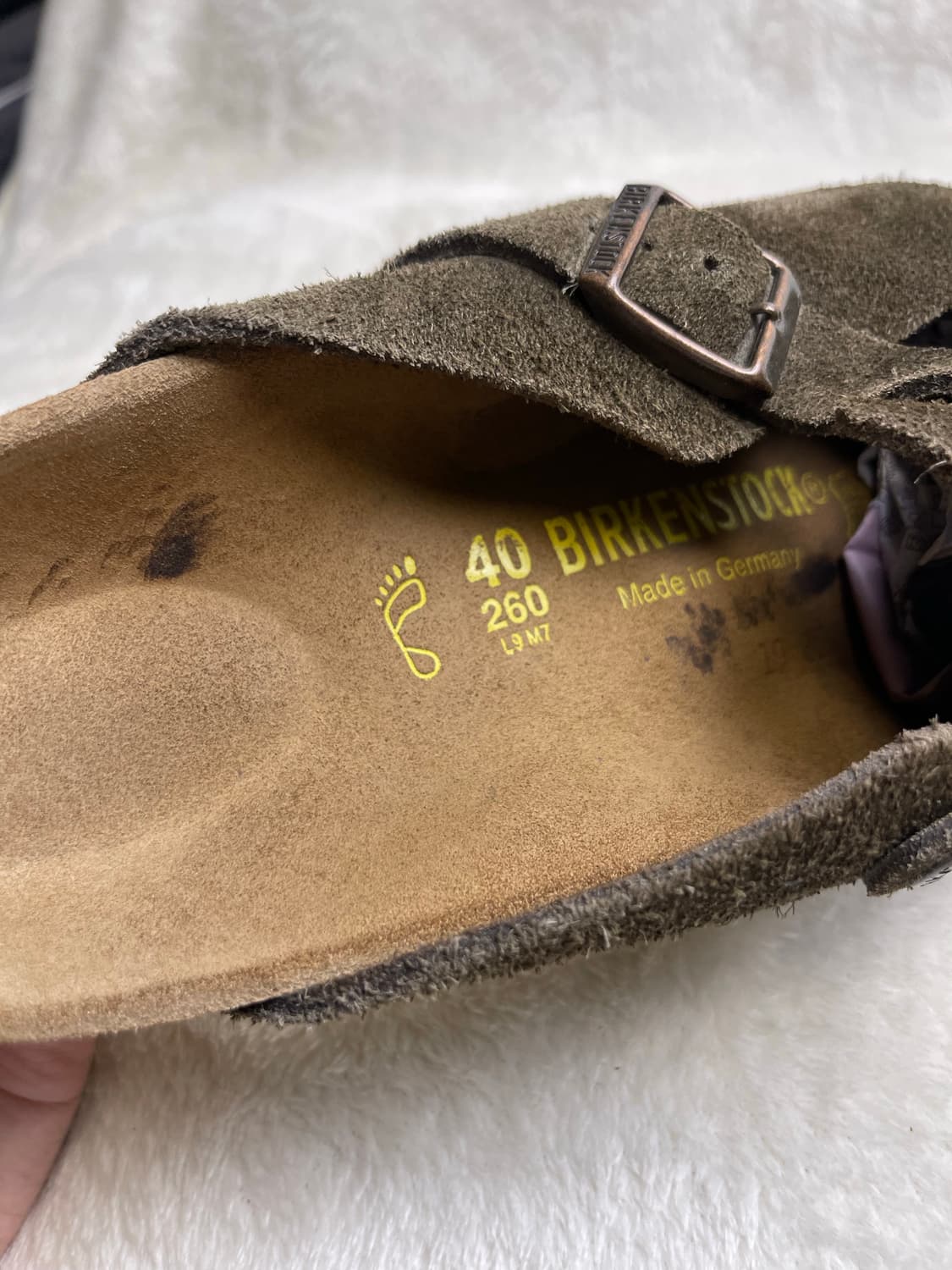 [40] 버켄스탁 보스턴 스웨이드  || 260 상품이미지7