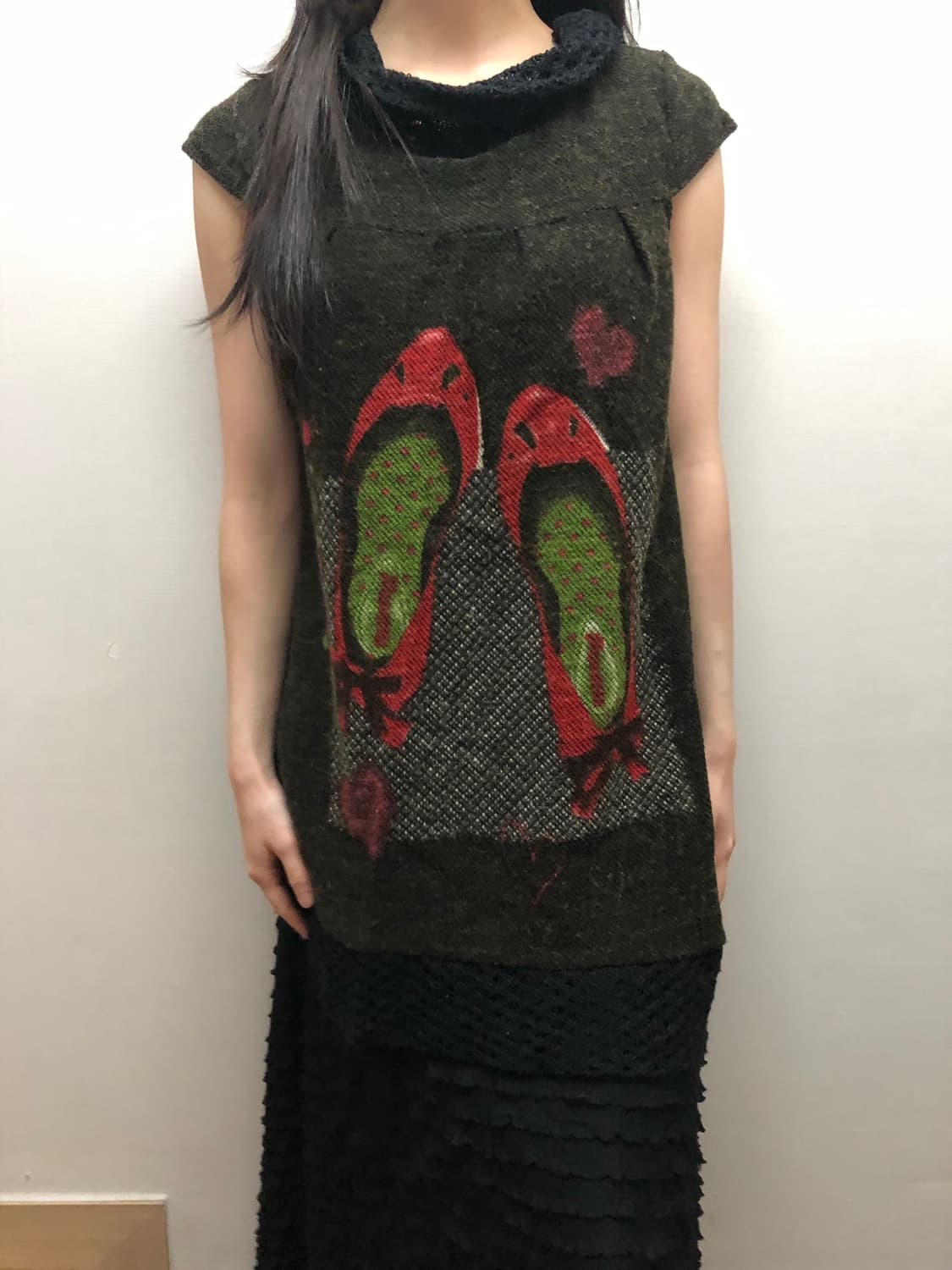 빈티지 그레이 오리엔탈 롱 니트 상품이미지5