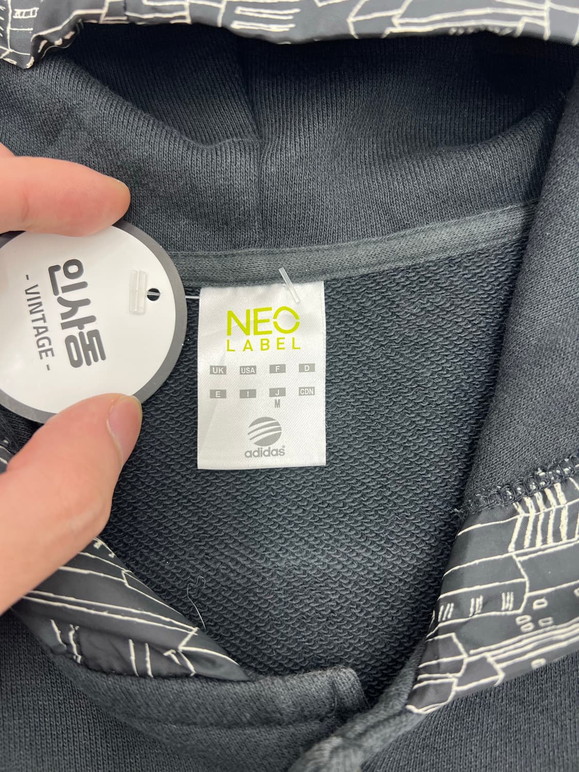 아디다스 스웻 후드 점퍼 자켓 상품이미지3