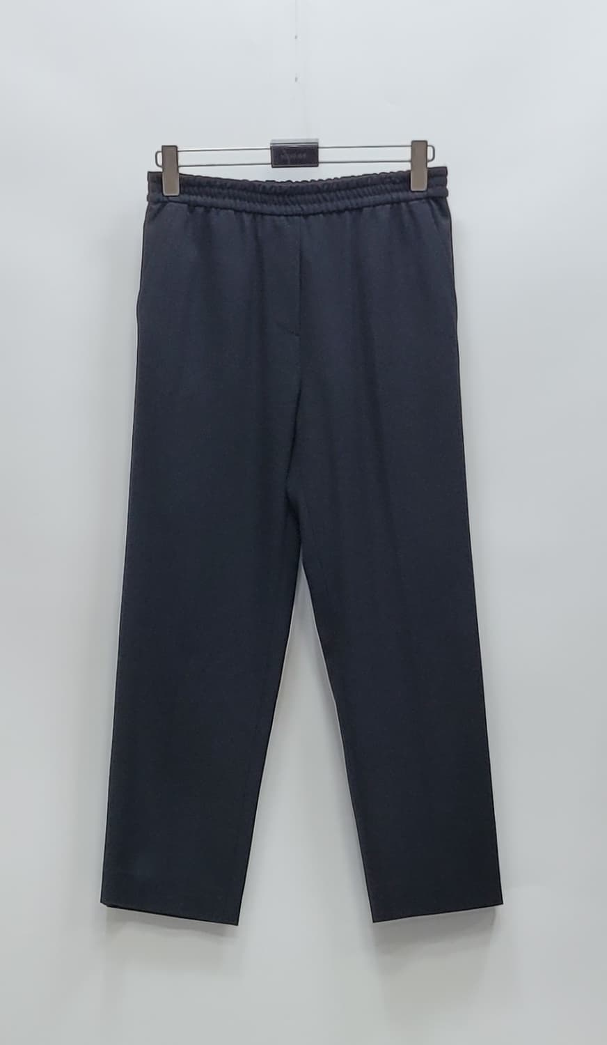 TIME 20SS 한섬 타임 레이온 혼방 밴딩 팬츠 / 여 67 블랙
 상품이미지1