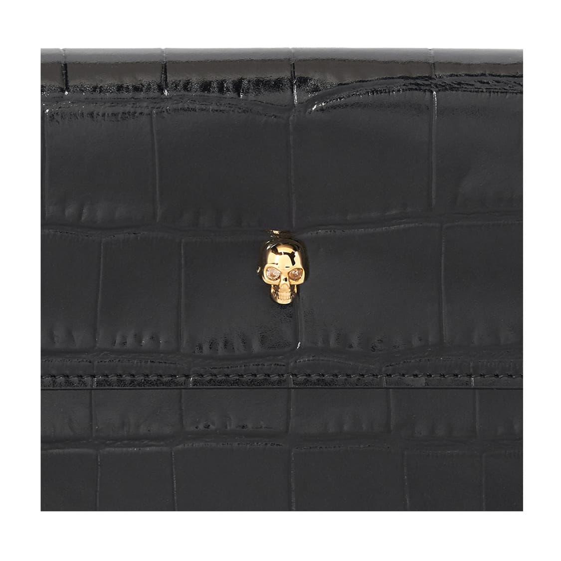 새상품 알렉산터 맥퀸 클러치 스컬 크로커다일 클러치백 상품이미지4