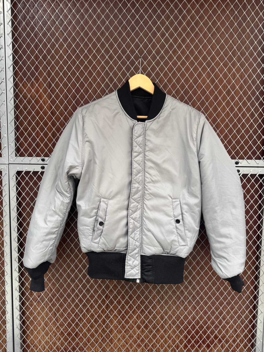 알파인더스트리 나사 NASA MA-1 블랙 리버시블 봄버 항공자켓 S 상품이미지8