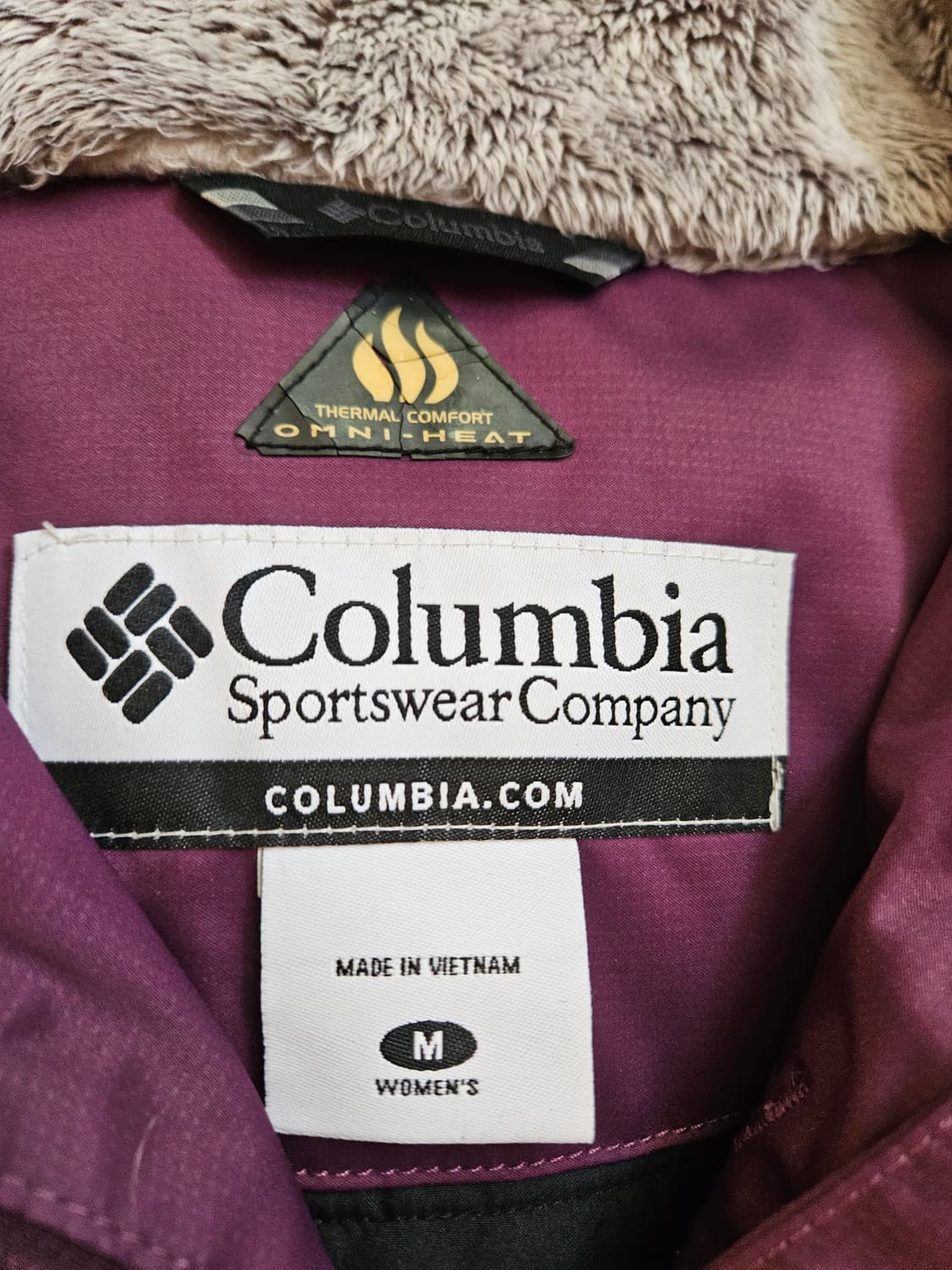 콜롬비아 여성 자켓 M 퍼플 Omni-Heat 상품이미지3