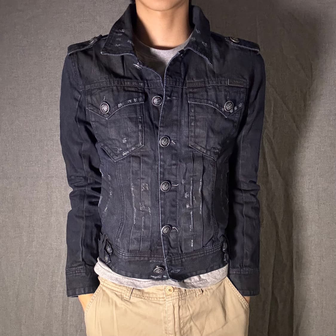 버커루 진청 데님 자켓 상품이미지3