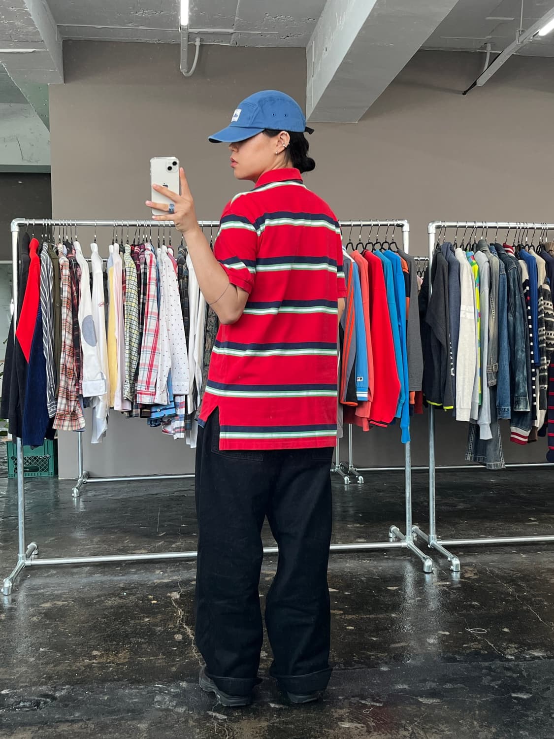 폴로 랄프로렌 스트라이프 카라 반팔 티셔츠 상품이미지4
