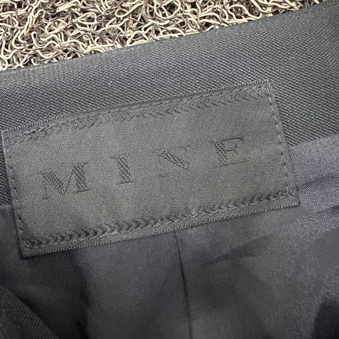 MINE 마인 한섬 여성 양가죽 코트 자켓 블랙 88사이즈 상품이미지4