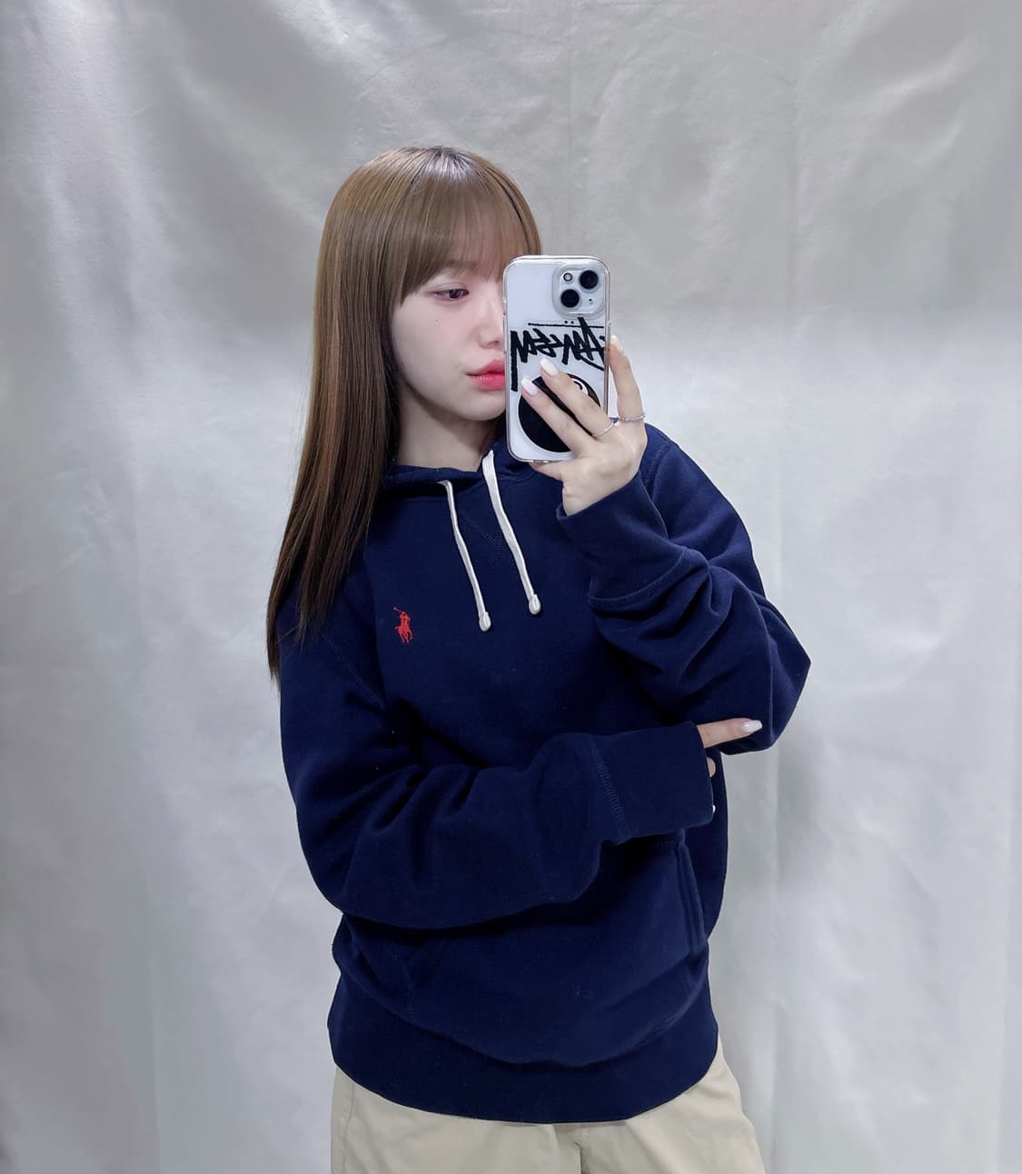 폴로 랄프로렌 레드포니 네이비 후드  상품이미지1