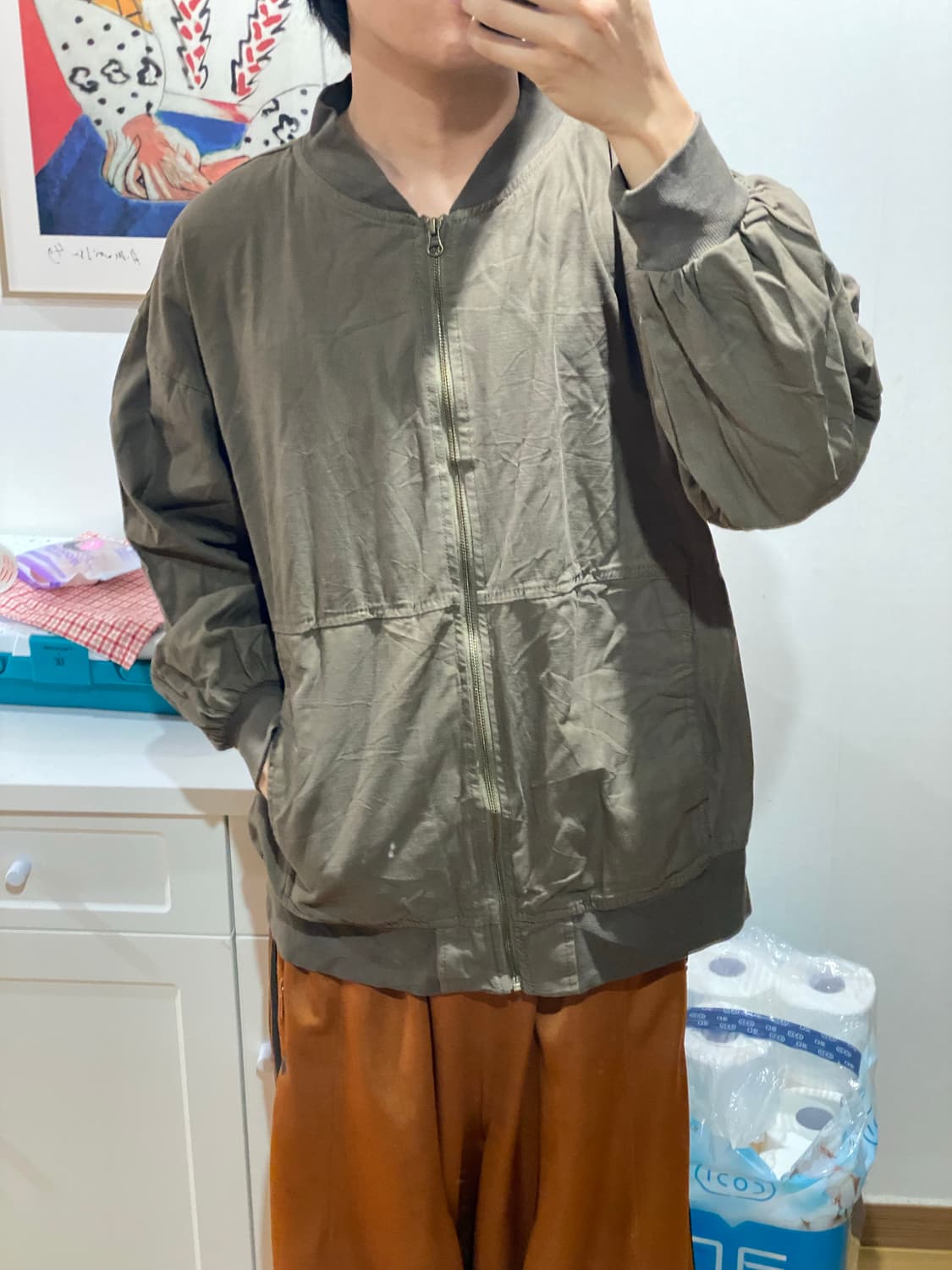 cube sugar cotton bomber jacket 상품이미지3
