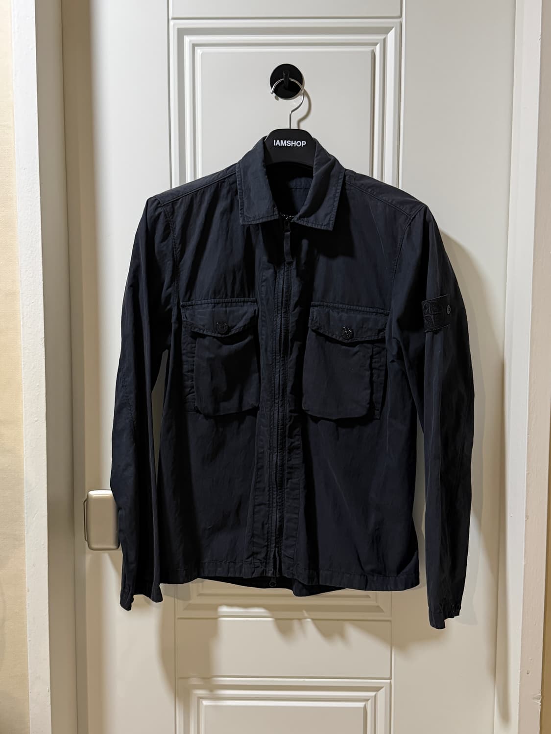 스톤아일랜드 고스트 피스 오버셔츠자켓 블랙(쉐도우 프로젝트 한정판) 상품이미지1