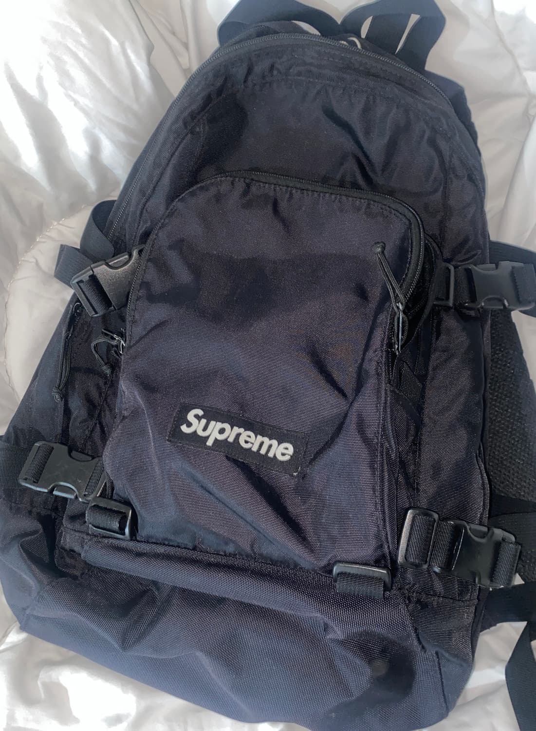 19fw Supreme 슈프림 백팩 가방 블랙 상품이미지4