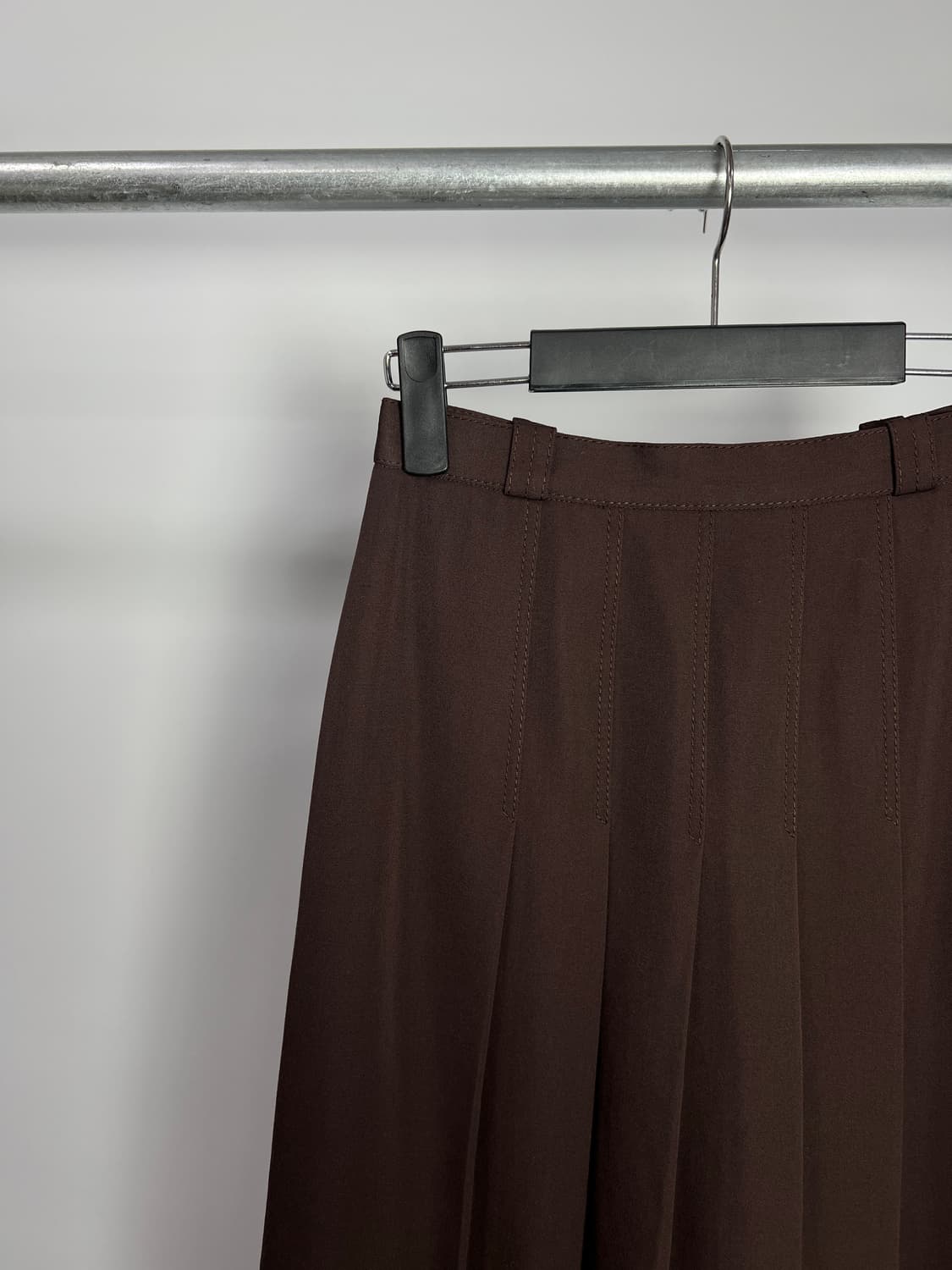 EMMA 플리츠 울 롱 스커트  상품이미지2