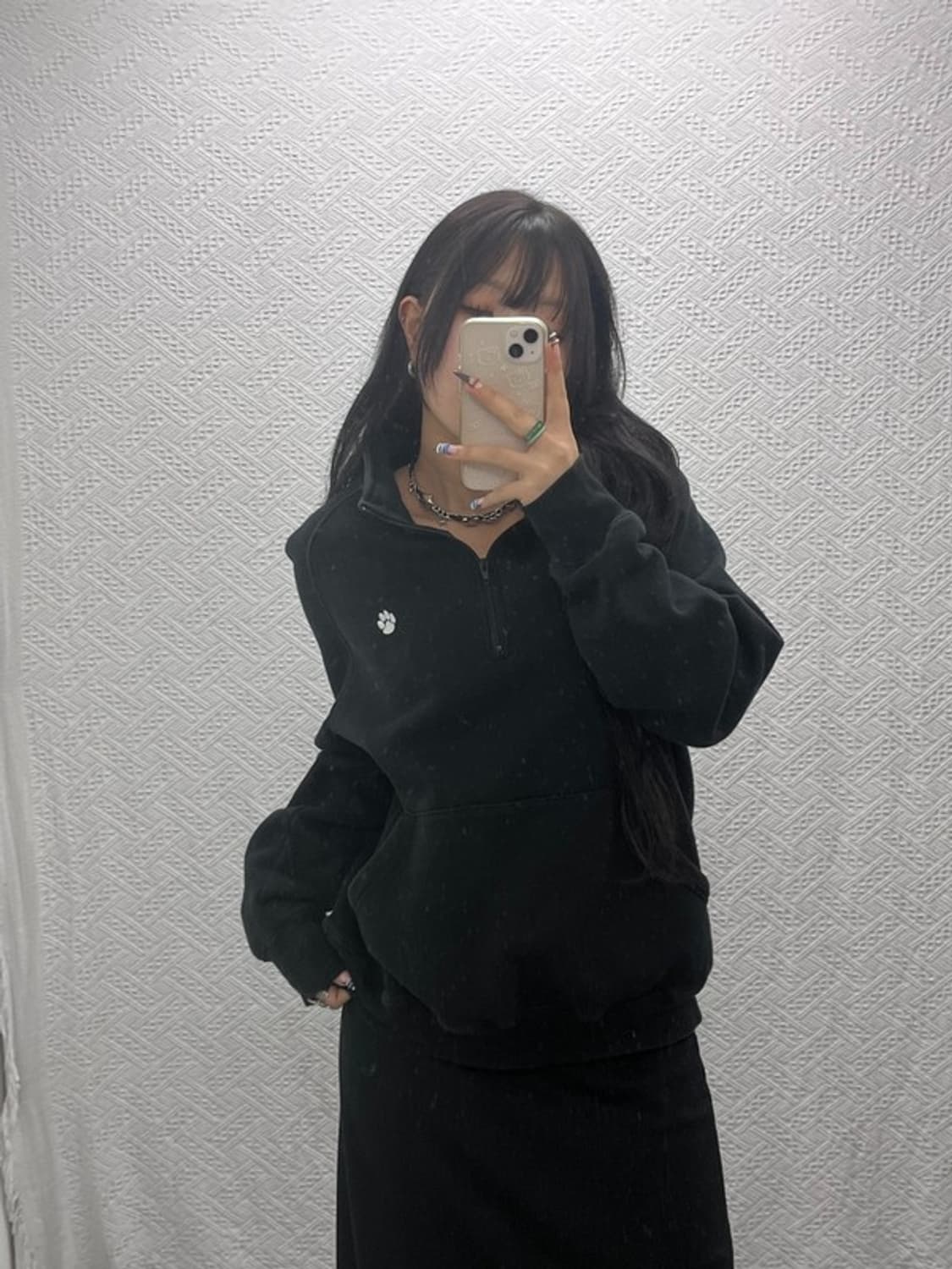 디스이즈네버댓 오버핏 약기모 반집업 스웻셔츠 맨투맨 100 C05735 상품이미지2