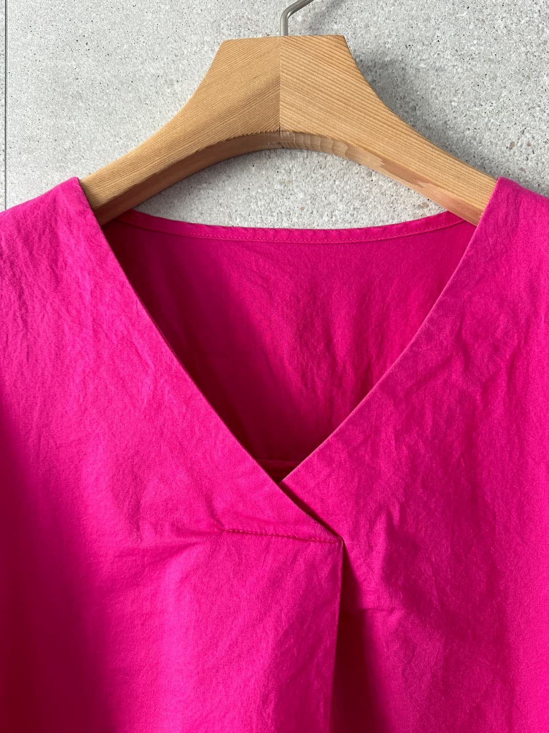 바스락 자주색 브이넥 오버핏 77가능 상품이미지4