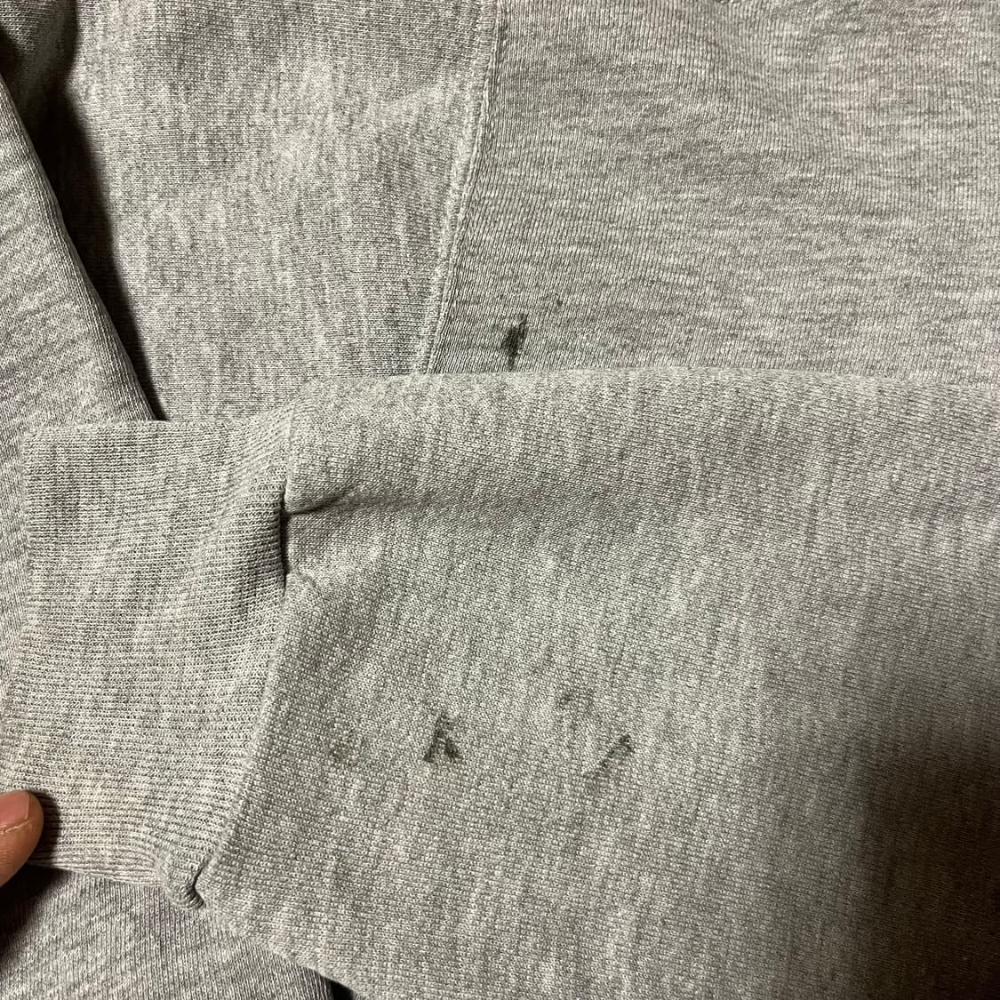 [XL] 90s 빈티지 러셀 후드집업 헤더 그레이 상품이미지2